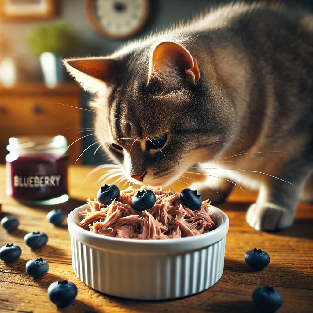 Cat Food Duck and Blueberry Mash