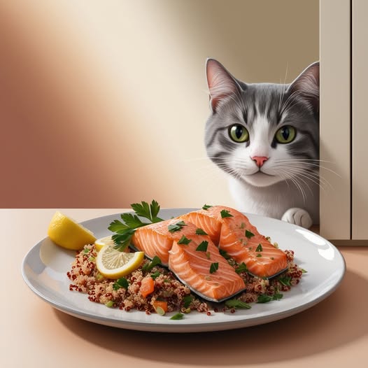 Cat Food Salmon and Quinoa Medley