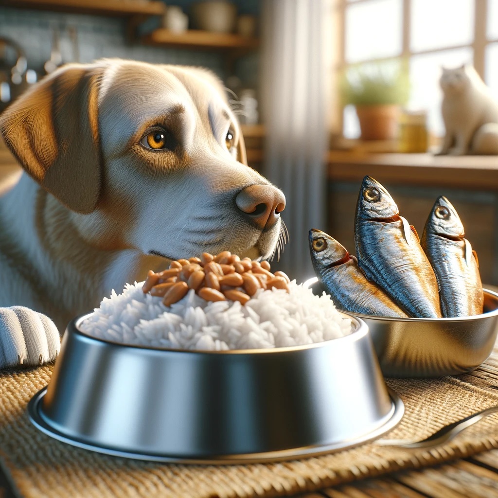 DOG FOOD Sardine and Rice Bowl