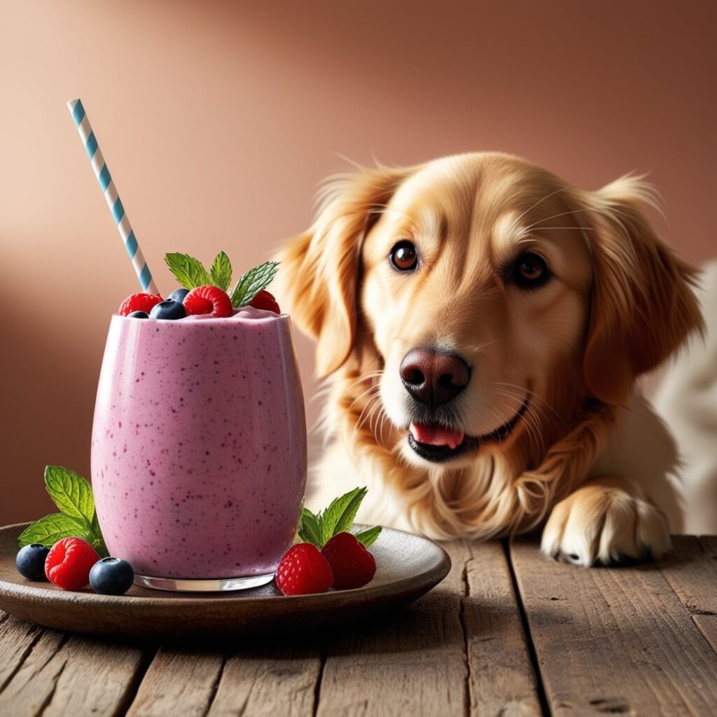 dog food Berry and Yogurt Smoothie