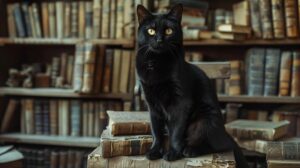 A curious cat sitting with perked ears, mid-meow, showcasing its wide vocal range and expressive communication.